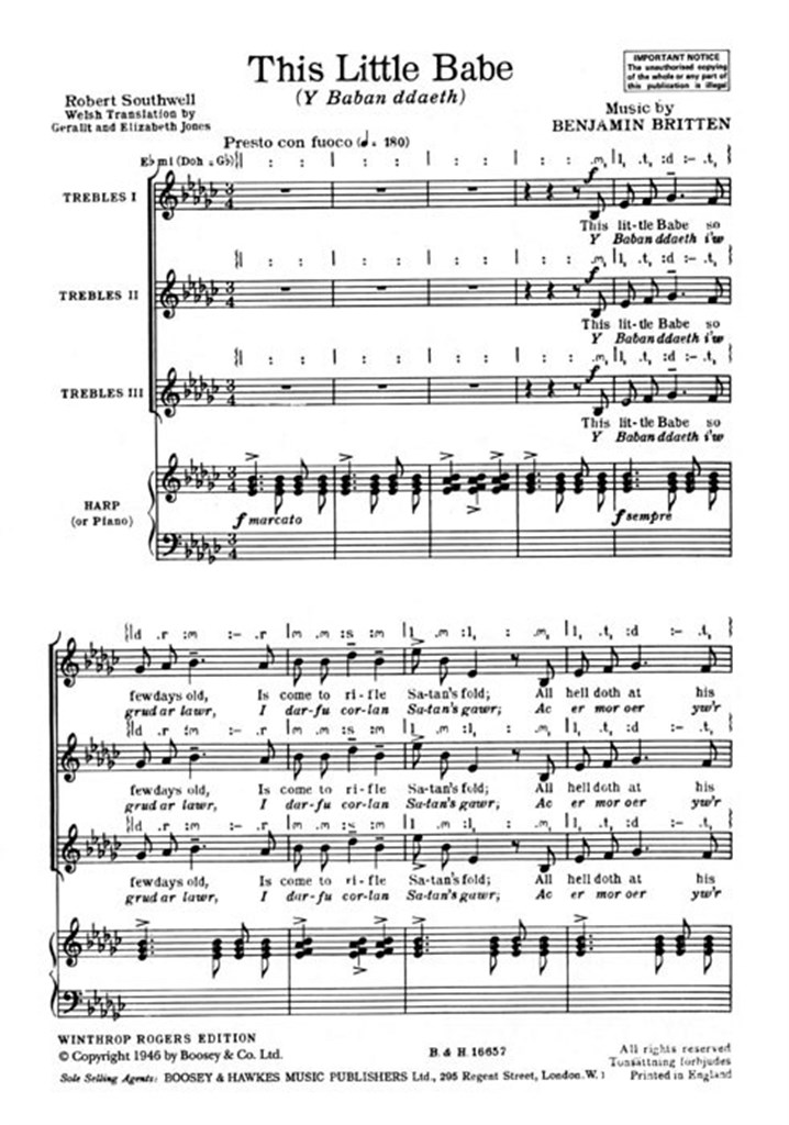 A Ceremony of Carols op. 28